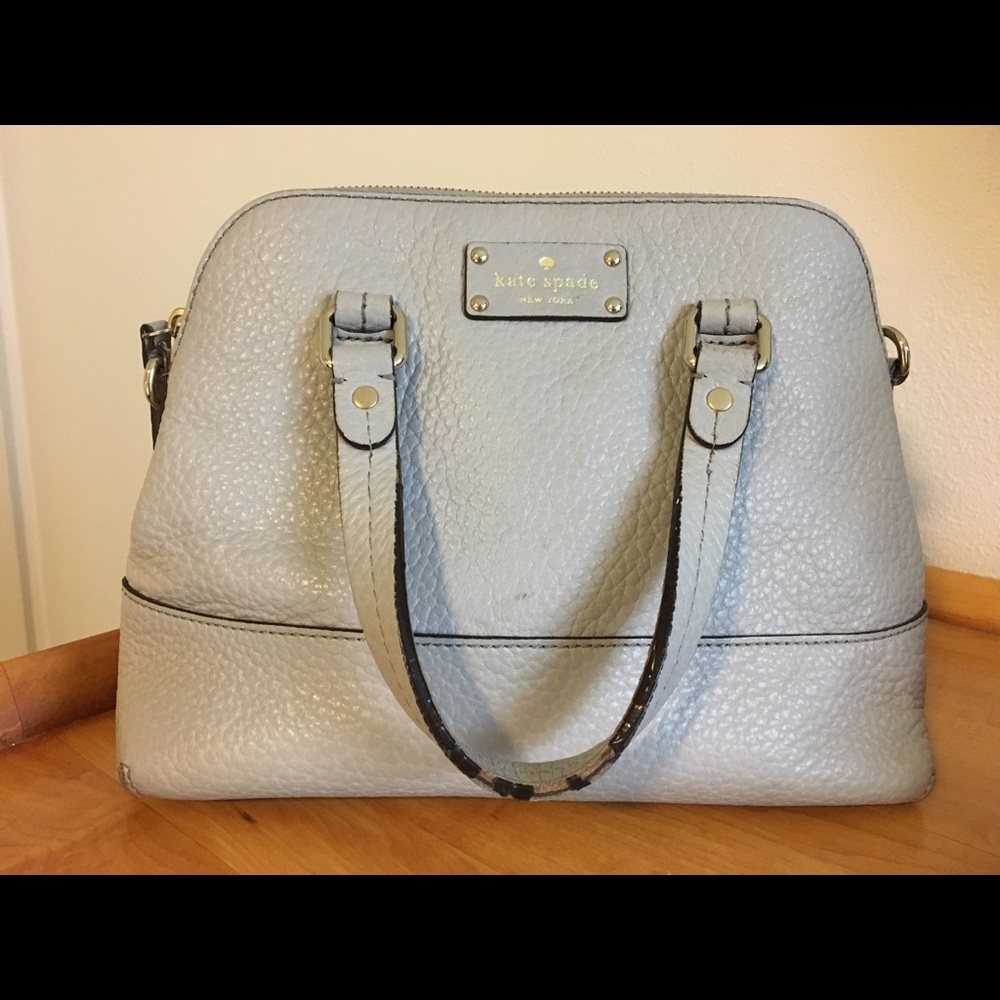 Kate Spade Grove Court Maise Satchel in Grey